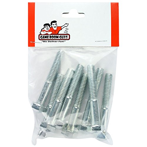 Game Room Guys Pinball Machine Leg Bolt Kit - Chrome