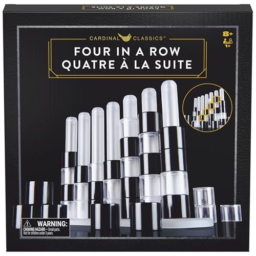 Spin Master Games, Cardinal Classics Four in a Row, Classic Board Game, Modern Coffee Table Décor, 2 Players, for Ages 8 & Up - size: One Size, style: Four in a Row Game