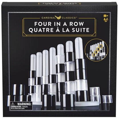 Spin Master Games, Cardinal Classics Four in a Row, Classic Board Game, Modern Coffee Table Décor, 2 Players, for Ages 8 & Up - size: One Size, style: Four in a Row Game