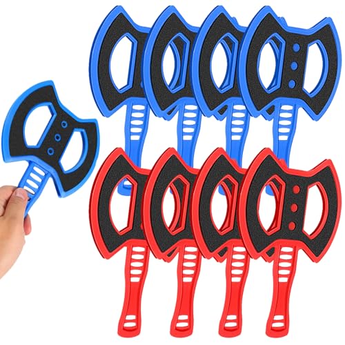 Throwing Axes Set for Axe Throwing Game Backyard, Safety Throw Plastic Axes Stars, Indoor Outdoor Hatchet Throwing Game Replacement Accessories Parts for Adults and All Ages - style: 8 Pcs Axes