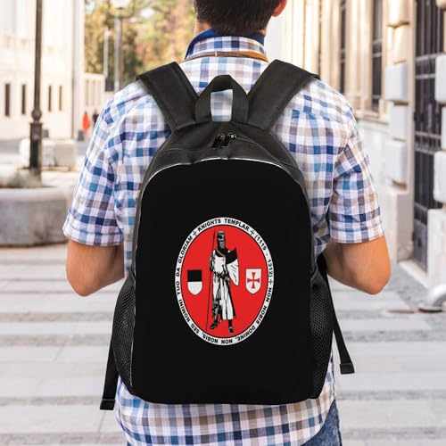 Knights Templar.Jpeg Backpacks For Men Women Book Bag Travel Hiking Camping Work Lightweight - color: Ye16
