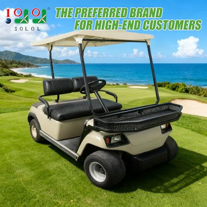 10L0L Golf Cart Front Cargo Basket for EZGO TXT/RXV、Club Car DS/Precedent、Yamaha G22/G29 - Heavy-Duty Steel Mesh Storage Rack, Gas/Electric Compatible - color: YAMAHA G22