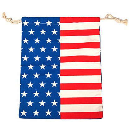 Play Platoon Cornhole Bag Holder - Tote Bag for Carrying Corn Hole Bean Bags - size: 8, Flag String