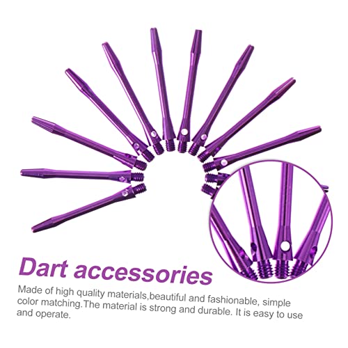 Mikikit 12pcs 45mm Darts Shaft Metal Stems 2BA Thread Aluminum Alloy for Soft Tip and Tip Darts Compatible Professional Sets