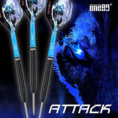 ONE80 90% Tungsten Steel Tip Darts Sets Chameleon, Night Hunter Professional Darts Set - style: Attack 24g