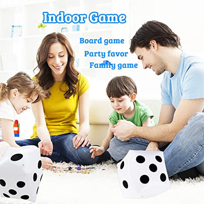 3Pack 13 Inch Jumbo Inflatable Dices,Fun Giant Large Inflatable Dice for Indoor Outdoor Board Game,Pool Party,Lawn Floor Games
