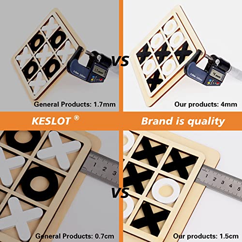 Wooden Board Games Desk Toys 3 Pack Classical Family Children Kids Tic Tac Toe Educational Toy - style: 3 Pcs