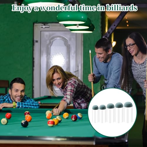25PCS Slip On Pool Cue Tips 9-13mm Billiard Queue Stick Replacement Kit