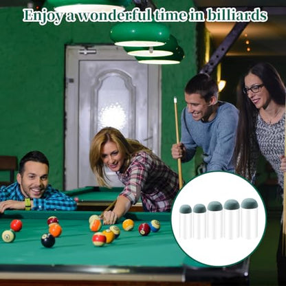 25PCS Slip On Pool Cue Tips 9-13mm Billiard Queue Stick Replacement Kit