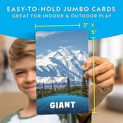 National Geographic Scavenger Hunt for Kids- Seek & Match to Find Objects from 40 Jumbo Treasure Hunt Cards, Indoor and Outdoor Activities, Family Travel Camping Games, Toddlers and Kids Ages 4-8
