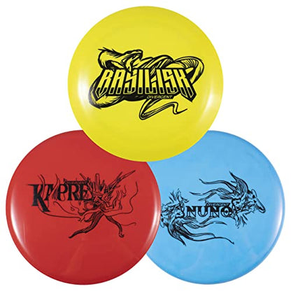 Divergent Discs 3-Disc Beginner Disc Golf Starter Set | Putter, Midrange, and Distance Driver | Max Performance Set for Beginners