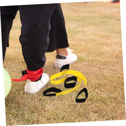 BESPORTBLE 2pcs Team Building Legged Race Bands for Boys and Girls and Adults Cooperative Backyard Game for Carnival Events for Relay Races and Family Fun Activities