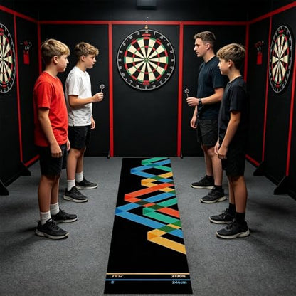 Genérico Dart Mat – Non-Slip Velvet with Portable Launch Line, Dart Mats, Game Room, Tournament, Sports Club, Office, Rest Room, - size: Do