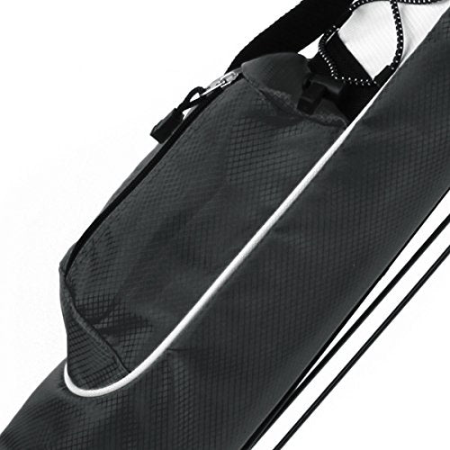 Orlimar Pitch ’n Putt Lightweight Sunday Golf Bag with Stand, Ultra-Light Carry Design, Two-Way Divider Top, Shoulder Strap, Compact Carry Golf Bag for Men & Women - color: Slate Grey