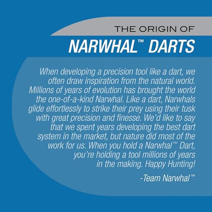 EastPoint Sports Narwhal Tournament Soft Tip Darts (5.5 in. - 18g) with Nickel Barrell for Electronic Dart Boards, Includes Deluxe Storage Case, 3 Pack