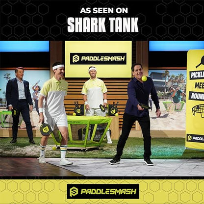PaddleSmash - Pickleball Yard Game As Seen on Shark Tank - Beach, Backyard, Tailgate & Lawn, Outdoor Activities for Adults and Family - Easy Assembly - style: With Paddles
