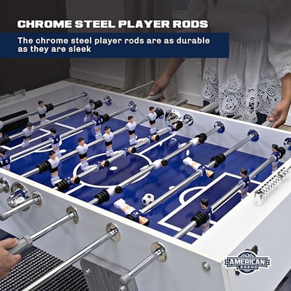 American Legend Manhattan 54” Foosball Table, Modern Design, Chrome Steel Rods, Built‑in Scoring & Soft Grip Handles