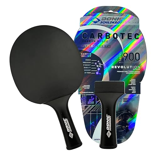 Donic-Schildkröt CarboTec Table Tennis Racket, 20% to 100% Carbon