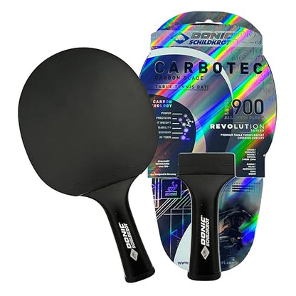 Donic-Schildkröt CarboTec Table Tennis Racket, 20% to 100% Carbon