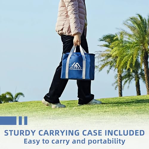 MEGWOZ Kubb Yard Game Set Standard Size Wooden Throwing Toss Game Viking Chess Outdoor Lawn Games for Adults Family with Carry Case Measuring Tape New Zealand Pine