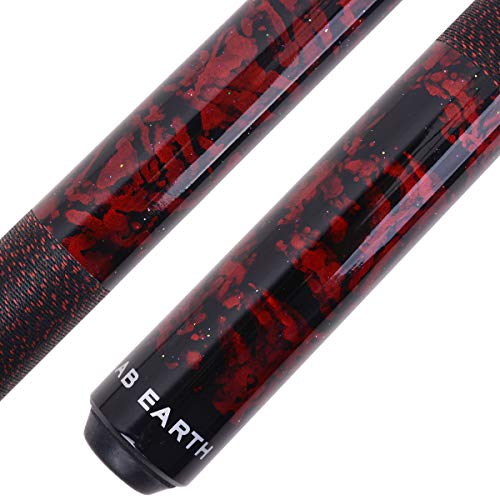 58 inch Hand-Painted Series 2-Piece Billiard Pool Cue Stick with Irish Linen Wrap - color: Red, size: 21oz