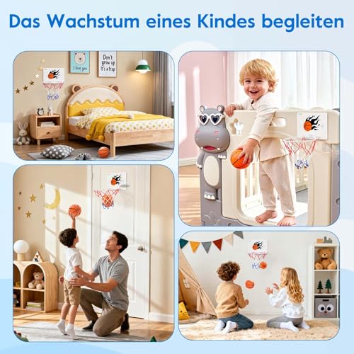 SEISSO Indoor Mini Basketball Hoop for Kids, Wall Basketball Hoop for Bathroom Office, Suction Cup Basketball for Kids Boys Girls Suction Cup Basketball Toy Lovers