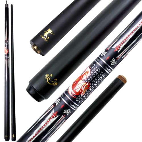 CueMall 58" 2-Piece Billiard Pool Cue Sticks,12.5mm Fiberglass Graphite Composite Billiard Cue Sticks,19oz Pool Sticks Tacos de billar for Adults Men/Women, House or Commercial/Bar Use - color: CueMall-D