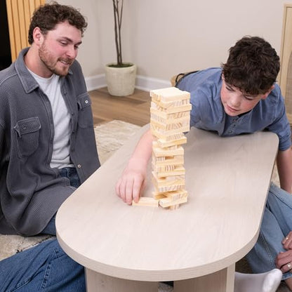 Elbow Room Games Balance Quest, Classic Skill & Strategy Stacking Game with 54 Wooden Pieces, Family Fun for All Ages
