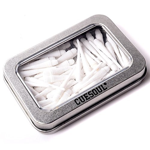 CUESOUL 100 Pieces Soft Tip Points for Soft Tip Darts - color: White