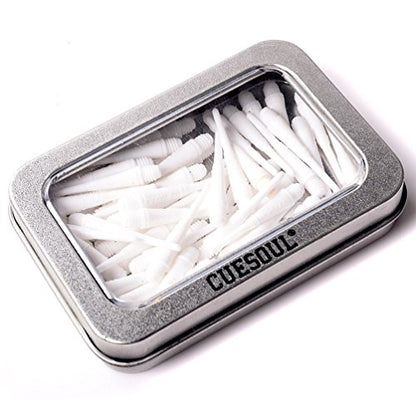 CUESOUL 100 Pieces Soft Tip Points for Soft Tip Darts - color: White