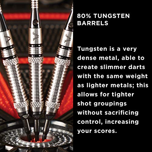 Viper Grim Reaper 80% Tungsten Soft Tip Darts with Storage/Travel Case - size: 18 Grams, style: Fine Knurling