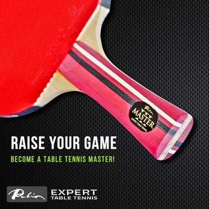 Palio Master 3.0 Table Tennis Bat & Case | ITTF-Approved Intermediate Ping Pong Racket | Allround Speed, Spin and Control | Case - style: Set of 2 Rackets