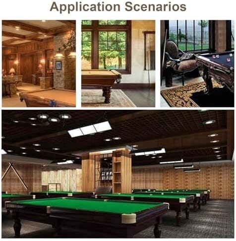 TIST Portable Billiard Cue Rack 6-Slot Wall Mounted Pool Cue Rack - Horizontal Cue Holder for Billiards, Canes & Walking Sticks, Game Room Storage Hardwood Wall Mounted Pool Cue Holder(Brown)