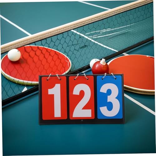 Portable Tabletop Scoreboard Flipper PVC Sports Score Keeper for Basketball Volleyball Table Tennis Billiards Lightweight with Easy Flip Design