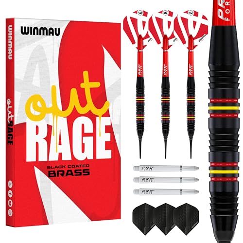 Winmau Outrage 2 Brass Soft Tip Darts 18 g