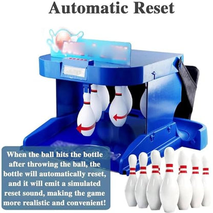 Bowling Alley Arcade Game, Indoor Bowling Ball Sports Game Console with LED Scoreboard with Automatic Reset, Lighting & Simulation Sound - Fun for Children and Adults,3.5m/11ft