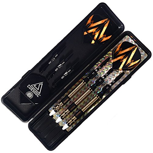 CUESOUL Soft Tip Darts Set Plastic Tip with Dart Case - color: 16g-Brass-072