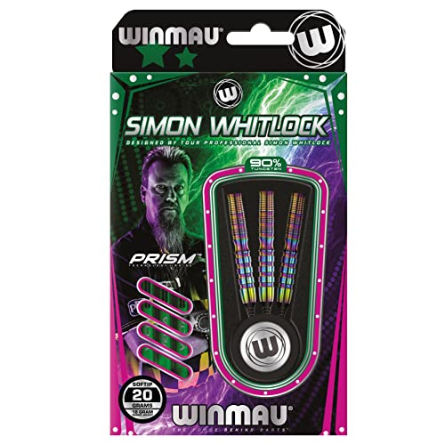 Winmau Darts - Simon Whitlock | Daryl Gurney | Joe Cullen | Danny Noppert - 18g Barrel/ 20g Full - Professional Players - Soft Tip Darts - Includes Dart Flights and Shafts