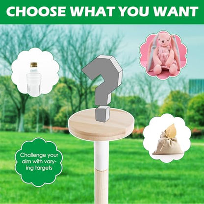Wooden Limbo Game&Flying Disc Toss Game 2 in 1 Game Set,5ft Tall Limbo Stick Set Limbo Kit for Adults Family,Backyard Games Lawn or Outdoor Games -Easy to Set Up and Play Anywhere