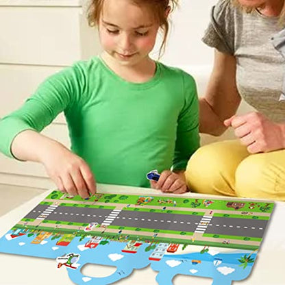 RUSON Reusable Sticker Book for Kids, 2 Sets Educational Learning Toys Travel Stickers Activity Books for Toddler Girls Boys Age 3+ Birthday Gifts - Vehicle & Dinosaur - style: Vehicle + Dinosaur