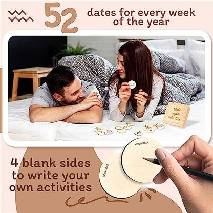 STOFINITY 52 Couples Games Date Night Gifts - Fun Date Ideas Married Couple Gifts for Him Her, Anniversary Wedding Gift for Couples 2025, Date Night Games Activities, Boyfriend Valentines Day Gift