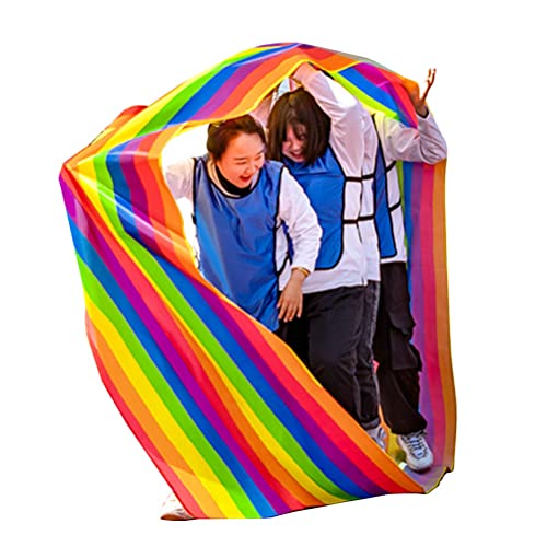 Teamwork Game Play Running Mat, Kids Adult Fitness Game Oxford Cloth Run Mat, Outdoor Day Outdoor Activity Game Equipment (Size : Kids-4M/13FT)