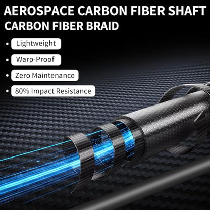 AKLOT Carbon Fiber Pool Cue Stick 58", Billiard Cue Sticks 19-19.5oz, Low Deflection Billiard Stick with 12.5mm Tip, Professional Carbon Fiber Pool Sticks for Adults - color: Patten4