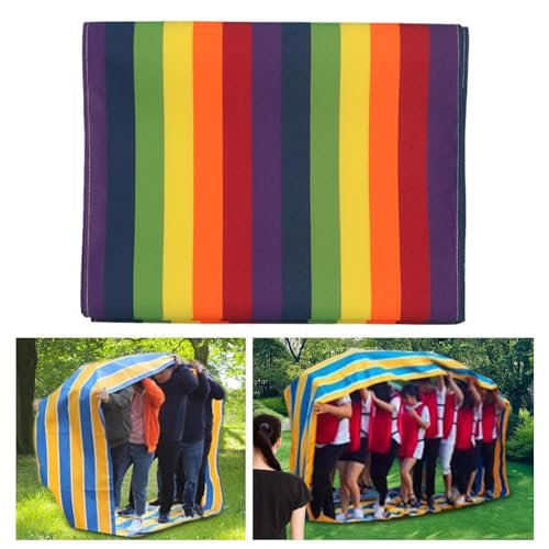 kowaku Outdoor Relay Race Rolling Mat Playing Run Mat Field Day Teamwork Building Run Mat for Students Family Birthday, 8m