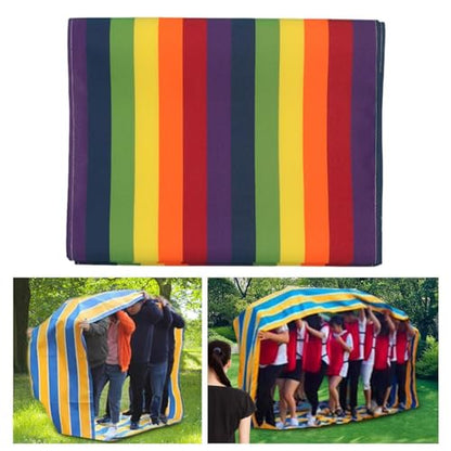 kowaku Outdoor Relay Race Rolling Mat Playing Run Mat Field Day Teamwork Building Run Mat for Students Family Birthday, 8m