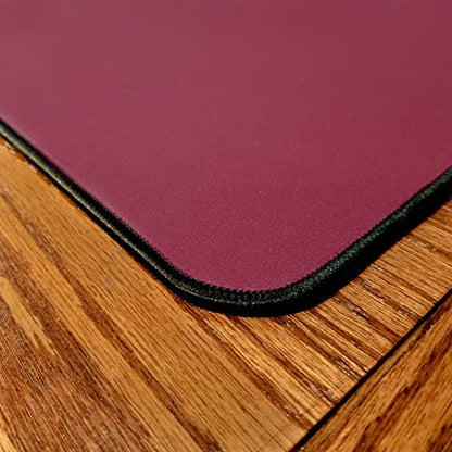 Board Game Playmat [2.5'x4'/Thick Super Cushioned/Stitched Edge/Water Resistant] with Carrying Case - for Tabletop Board Games, Card Games, RPG Games (Small, Burgundy) - color: Burgundy, size: Small (2.5'x4')