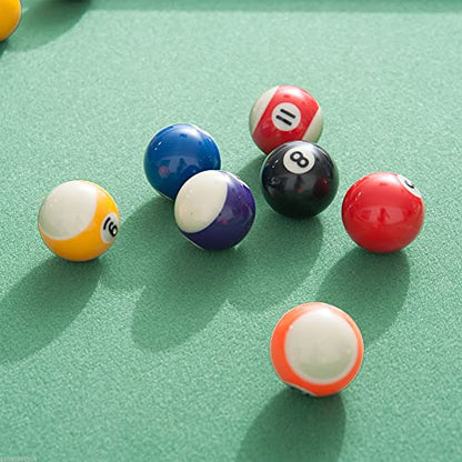 Penau 55 Inch Portable Folding Billiards Table Game Pool Table with Complete Set Green Felt for Family Fun