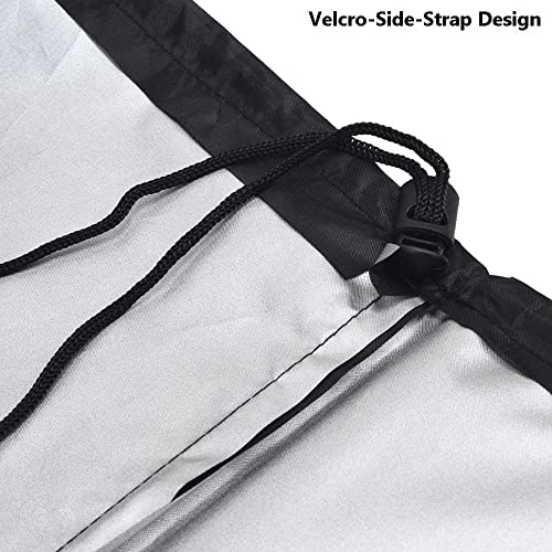Table Tennis Table Cover Outdoor Indoor Foldable Ping Pong Table Protector Waterproof Dustproof Folding Table Tennis Table Storage Covers (210D Oxford Fabric)