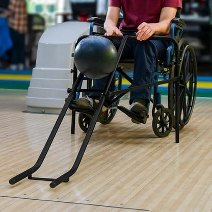 Heavy-Duty Steel Bowling Ramp - 25.5" Height, Ultra-Durable Frame, 20 Ib. Capacity - Wheelchair Accessible, Kids & Limited Mobility Use