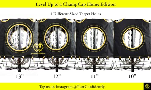 Putt Confidently ChampCap Pro | Disc Golf Putting Target | Perfect for Muscle Memory | Improve Disc Golf Putting Aim & Focus | Compatible with Most Disc Golf Baskets | Disc Golf Accessories for Men